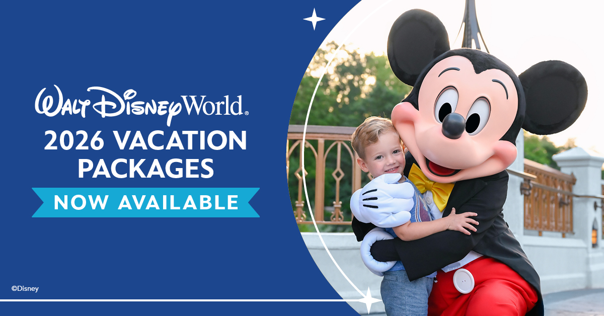 2026 Walt Disney World Resort Vacation Packages Now Available Extra